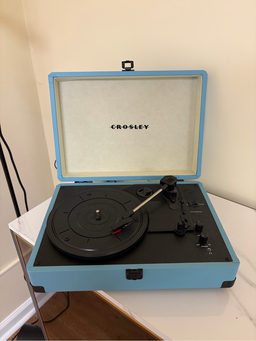 Crosley Sky Blue Portable Suitcase Turntable